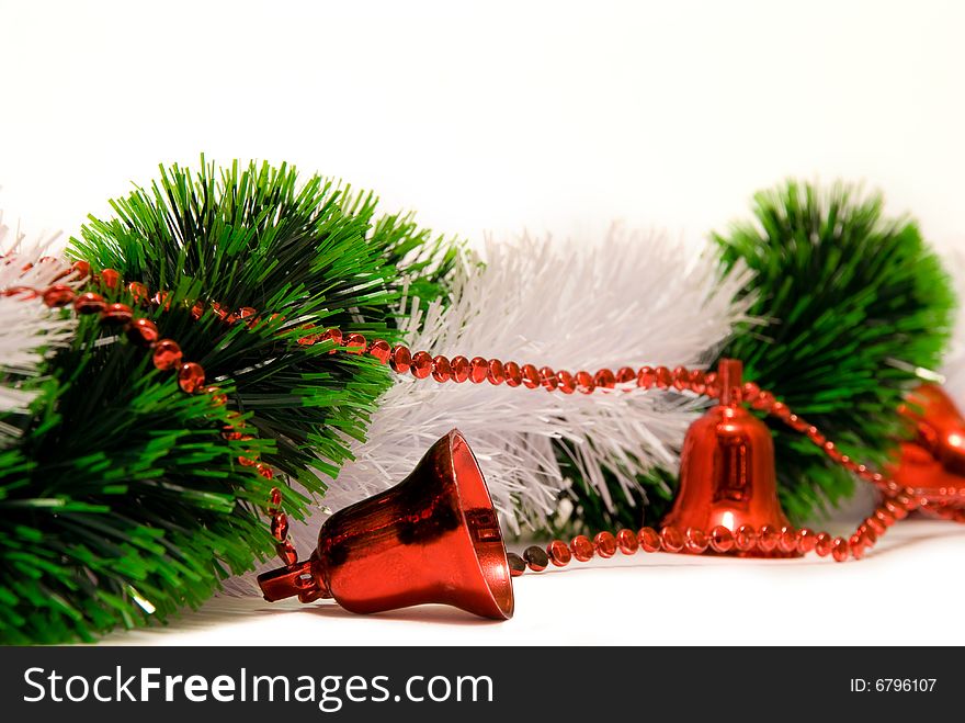 Christmas decoration with red bells