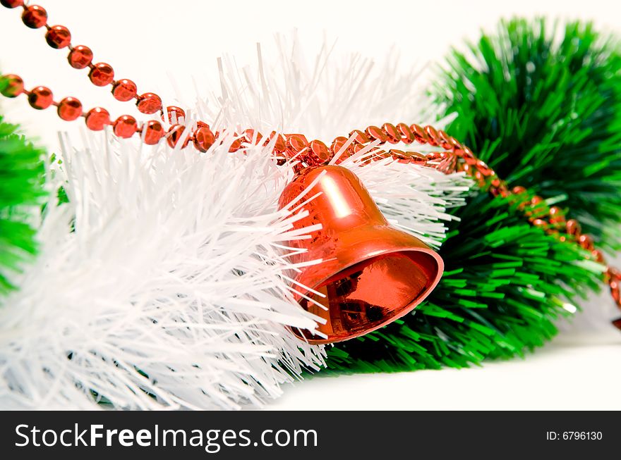 Christmas decoration with red bells