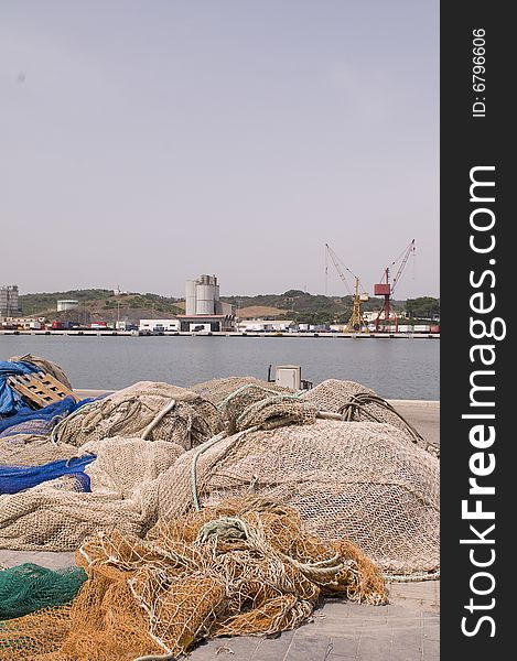 Menorca Mahon Port Fishing  Nets
