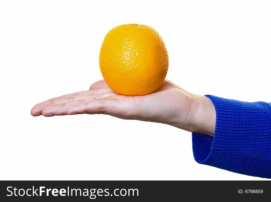 Hand With Orange