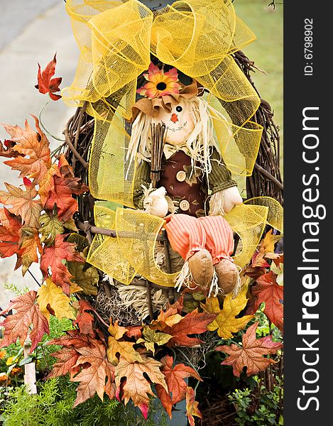 Scarecrow In Wreath