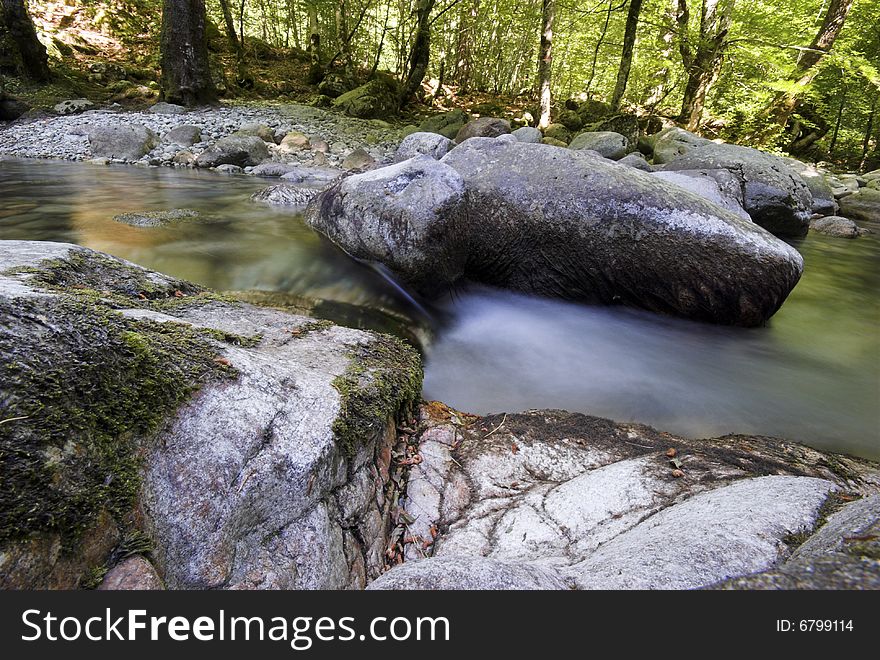 Rocky Flowing River