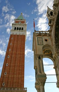 Campanile Tower In Venice Royalty Free Stock Image Campanile Tower In Venice Royalty Free Stock Image