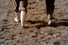 Walking Wellington Boots Stock Photography Walking Wellington Boots Stock Photography