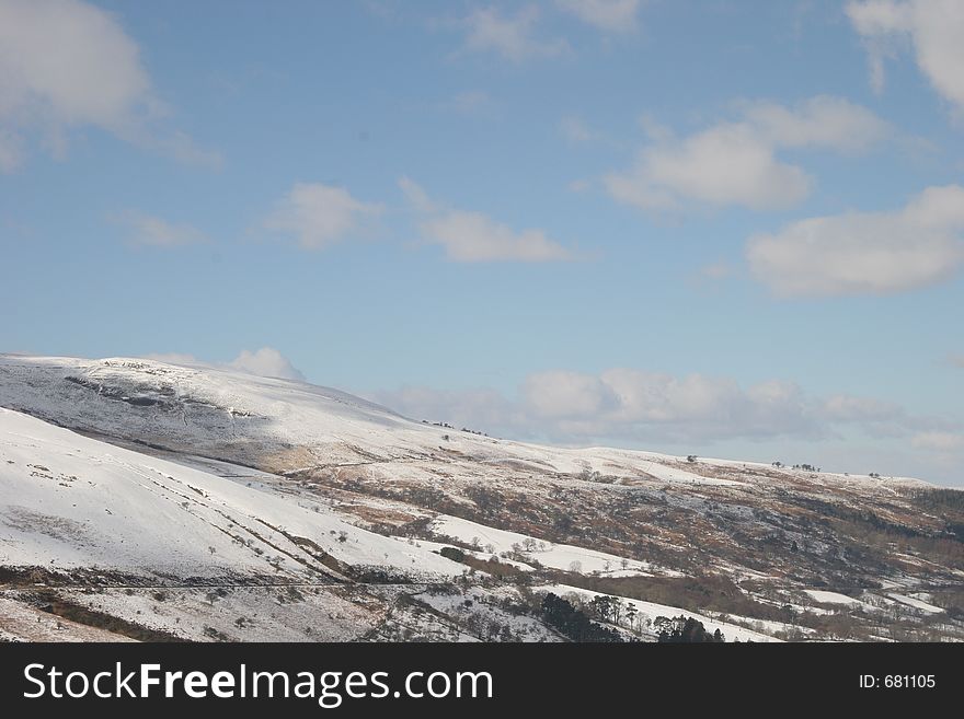 Mountain with snow. Mountain with snow