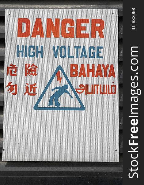 Danger High Voltage