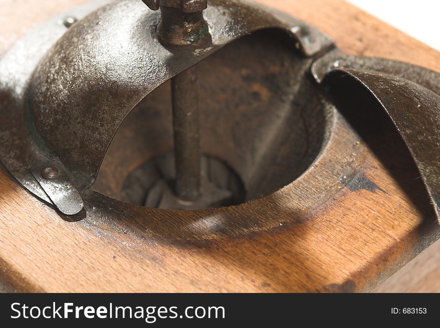 Coffee grinder close up