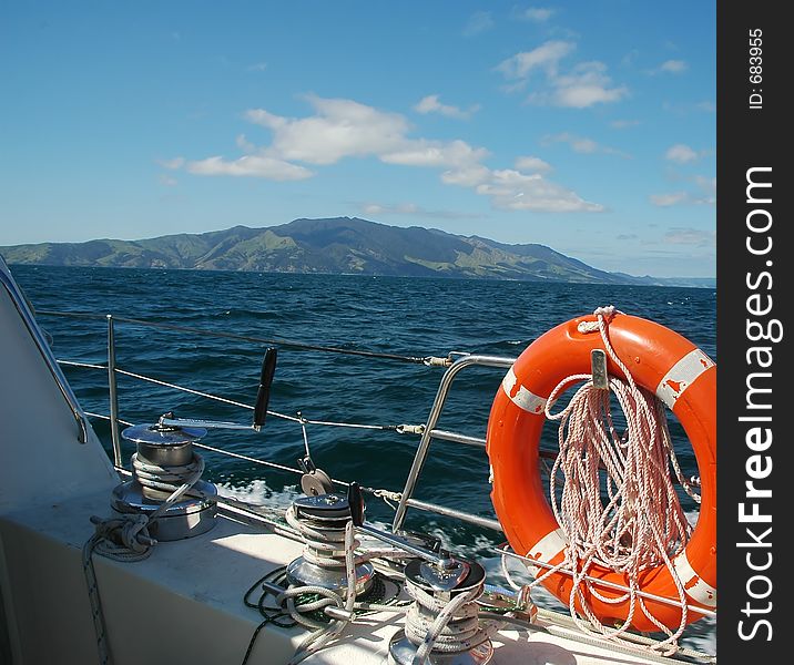 Sailing around beautiful landscapes at a sunny day. Sailing around beautiful landscapes at a sunny day.