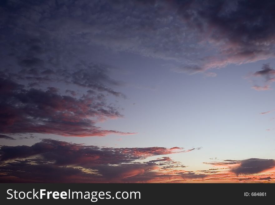 Wildfire Clouds At Sunset