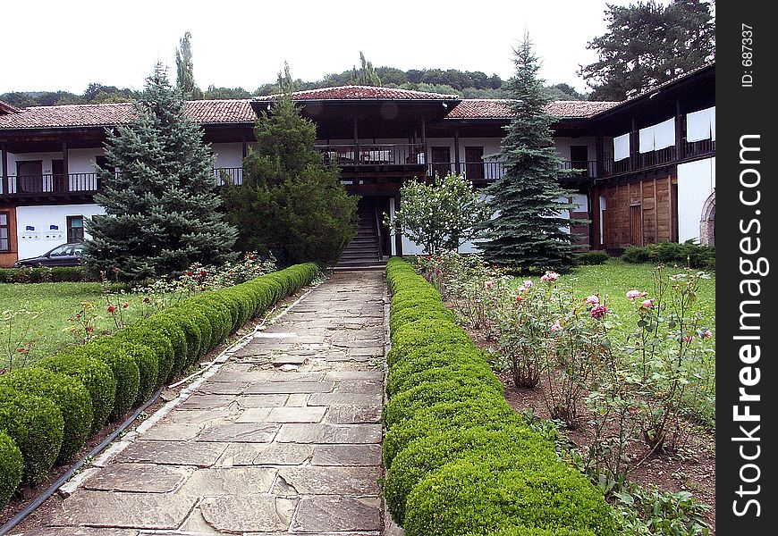 An old bulgarian monastery. An old bulgarian monastery