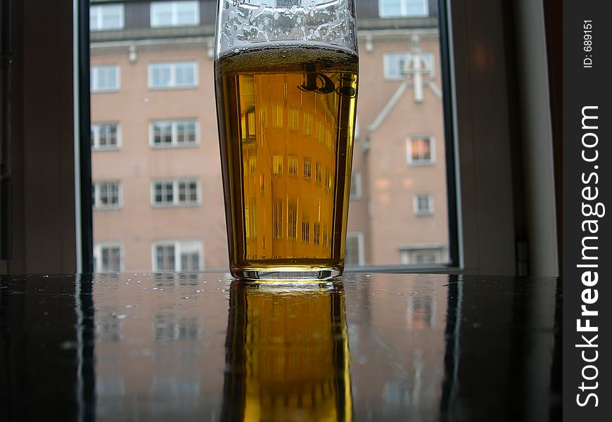 Glass of beer. Glass of beer.