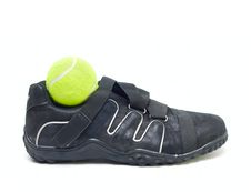 Sport Shoe And Ball Stock Photos Sport Shoe And Ball Stock Photos
