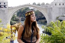 Girl With Hat Royalty Free Stock Photos Girl With Hat Royalty Free Stock Photos