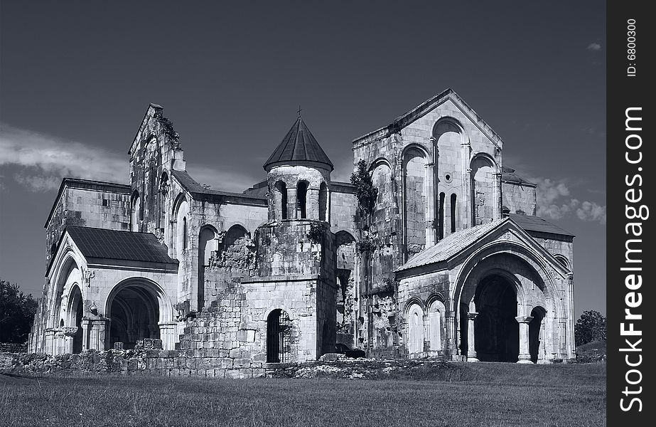 Ruins of The Cathedral of the Dormition, or the Kutaisi Cathedral, more commonly known as Bagrati Cathedral