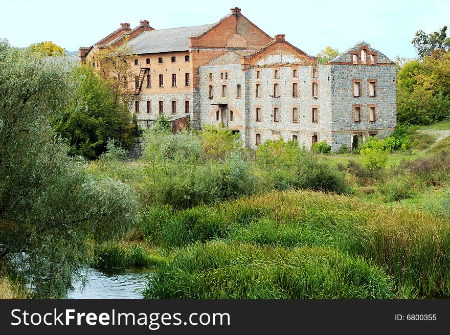 The old house near river