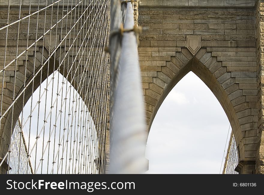 Brooklyn Bridge's Arches and Cables