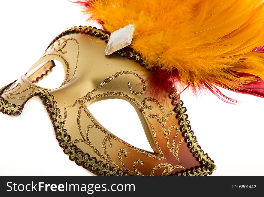 Mask Venetian, carnival, for covering in the carnival period