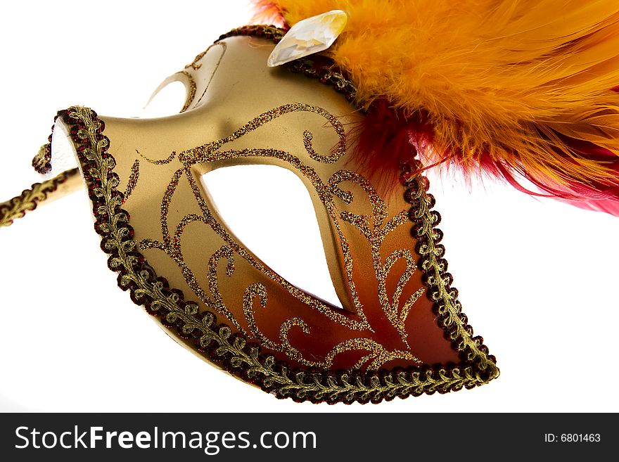 Mask Venetian, carnival, for covering in the carnival period