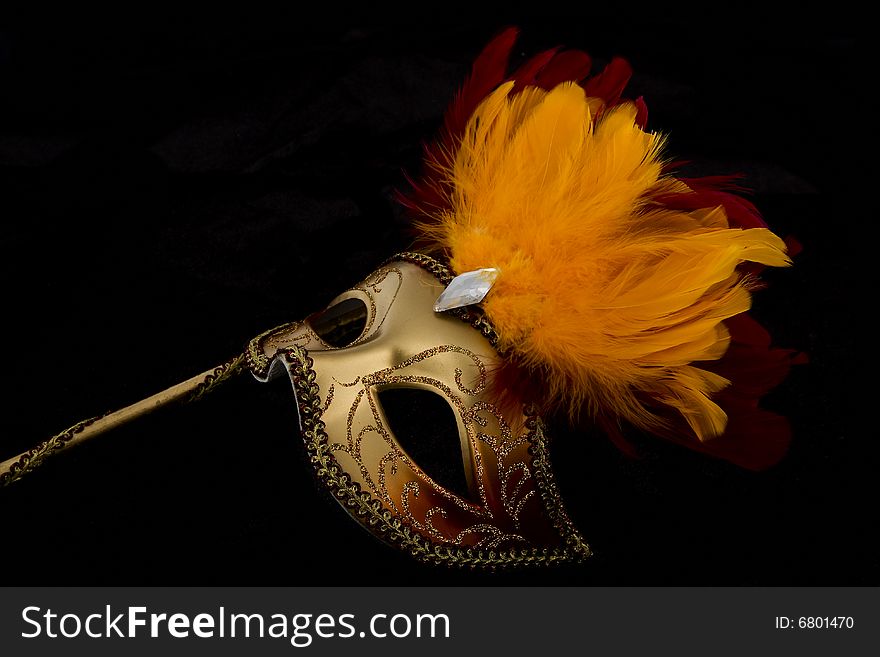 Mask Venetian, carnival, for covering in the carnival period