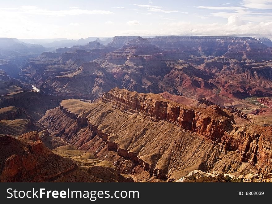 Panoramic view of the Grand Canyon