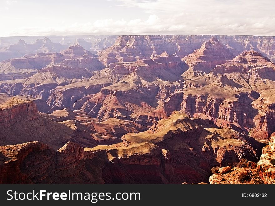 Panoramic view of the Grand Canyon. Arizona, USA