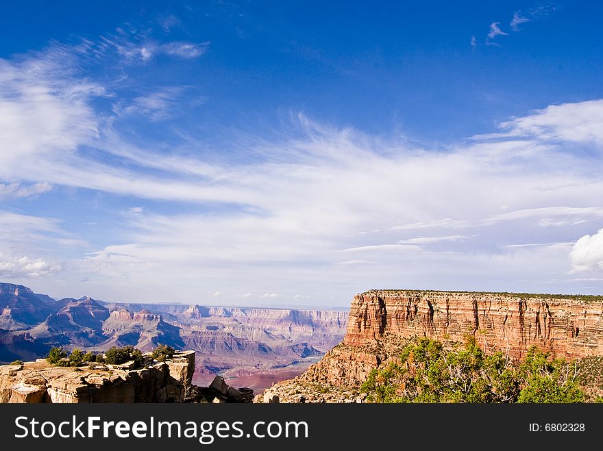 Panoramic view of the Grand Canyon