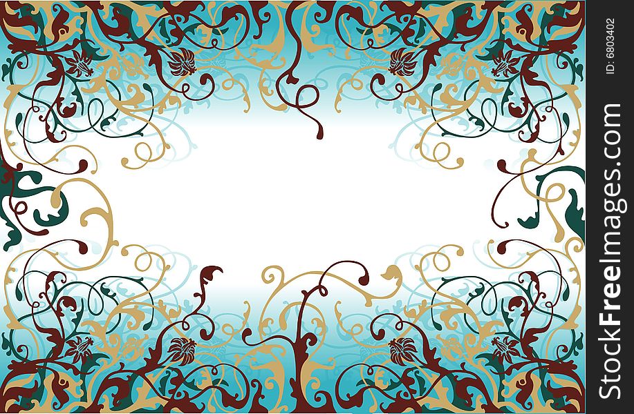 Decorative card with blank space for your adding. Decorative card with blank space for your adding