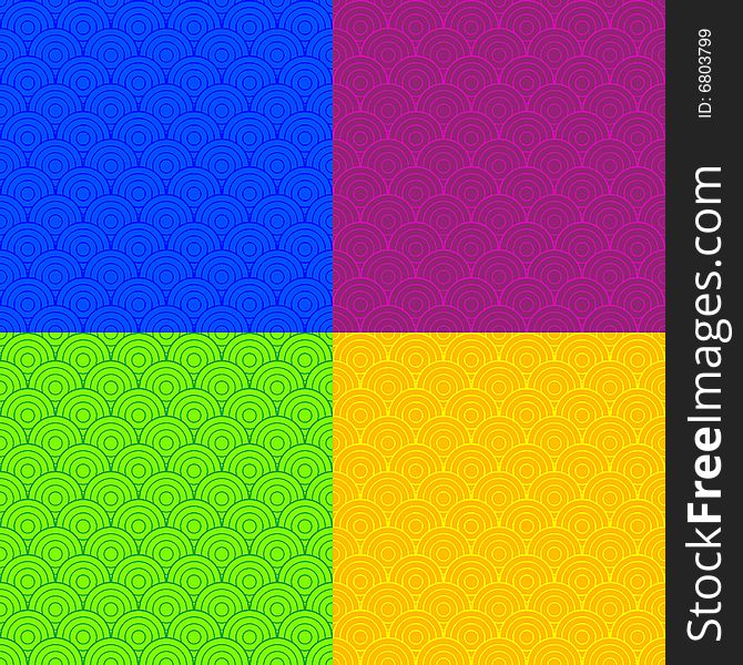 Yellow, blue, green and magenta scales pattern. Yellow, blue, green and magenta scales pattern