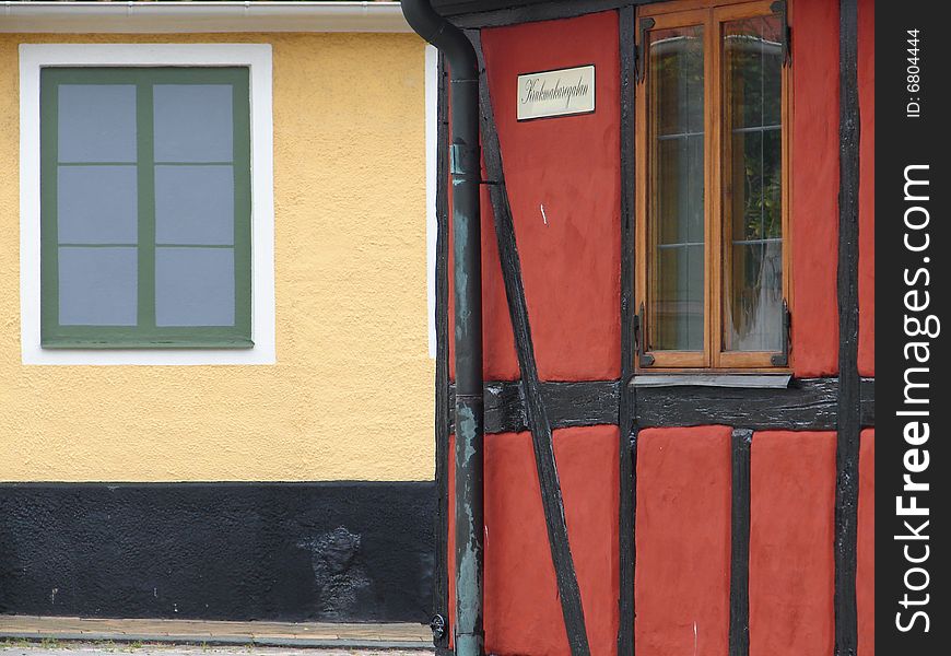 Old Houses In Simrisham, Sweden