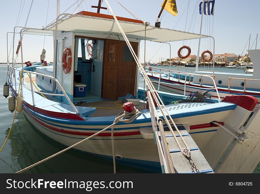 Traditional Greek Fishing Boat.