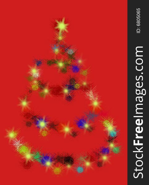 Christmas tree is a classical symbol of christmas. In this illustration I try to elaborate again this symbol. This is the final result.