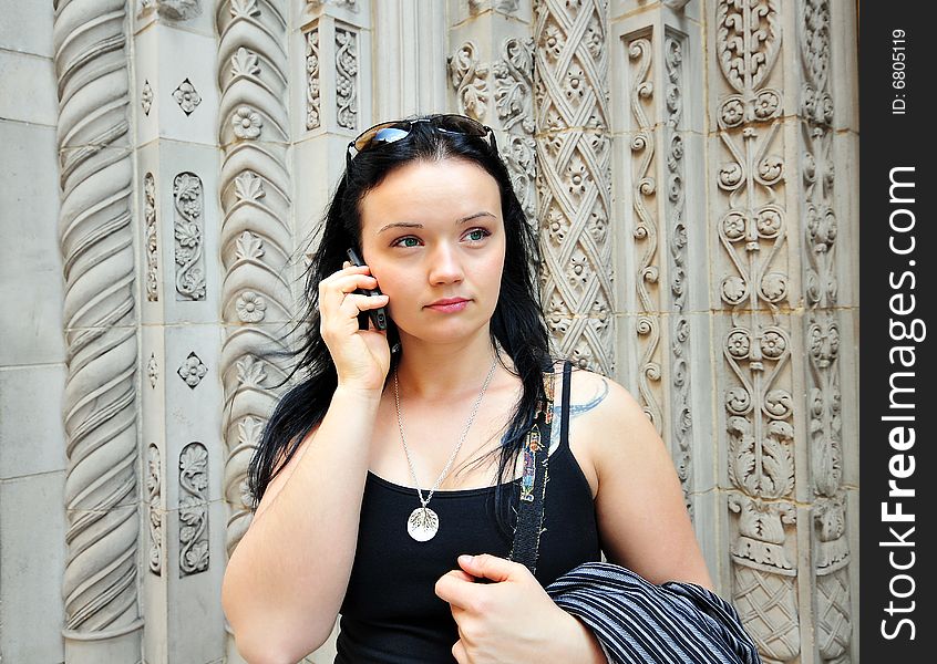 Young Woman On The Phone