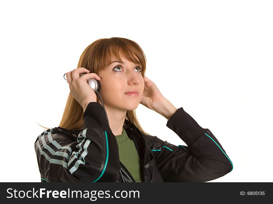 Young Girl With Headphones