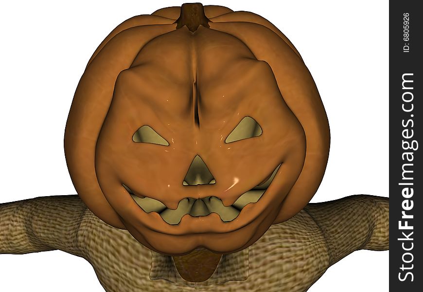 Pumpkin Head Scarecrow 2