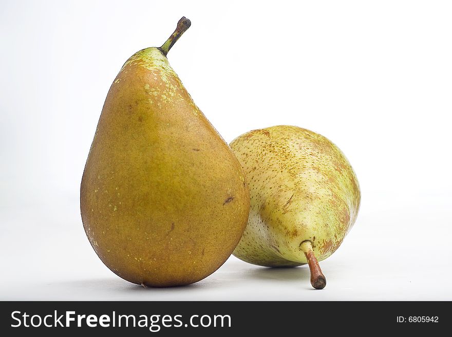 Fresh pear natural isolated on a white background