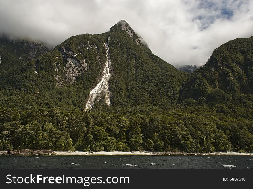 New Zealand landscape. Doubtful Sound