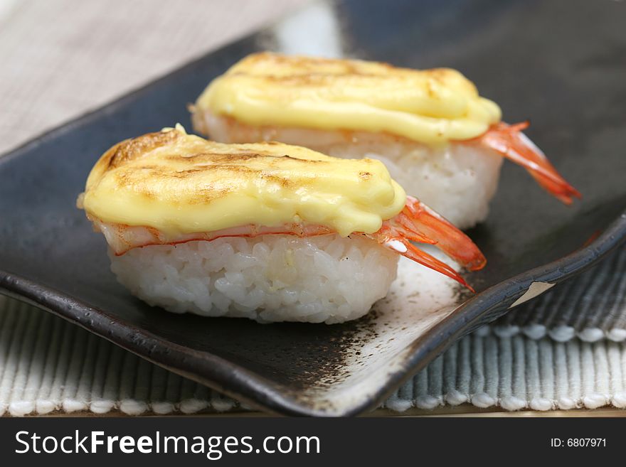 Prepared and delicious sushi in Beijing