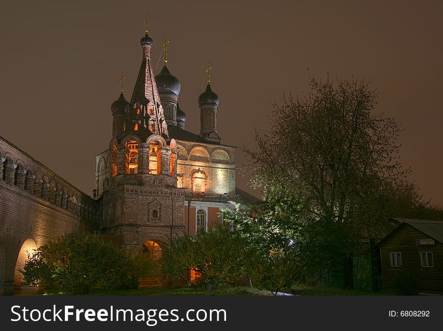 A small church in Moscow Compound. A small church in Moscow Compound