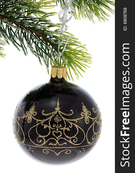 Christmas decoration on a white background. Christmas decoration on a white background.