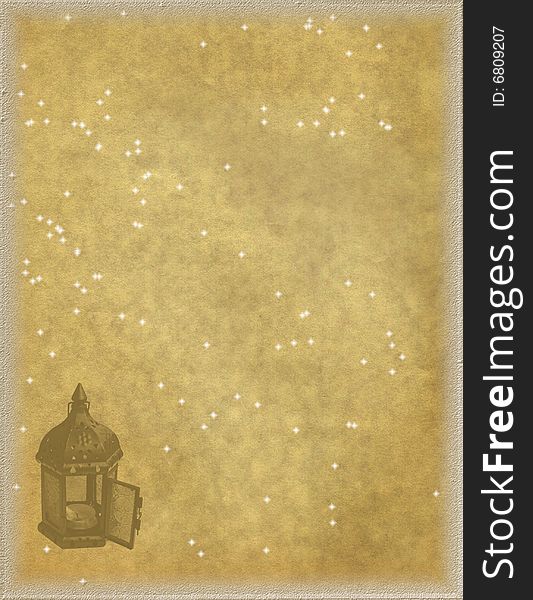 An illustrated background of an old post paper for sending letters on Christmas, with design of stars and a small lamp. An illustrated background of an old post paper for sending letters on Christmas, with design of stars and a small lamp.