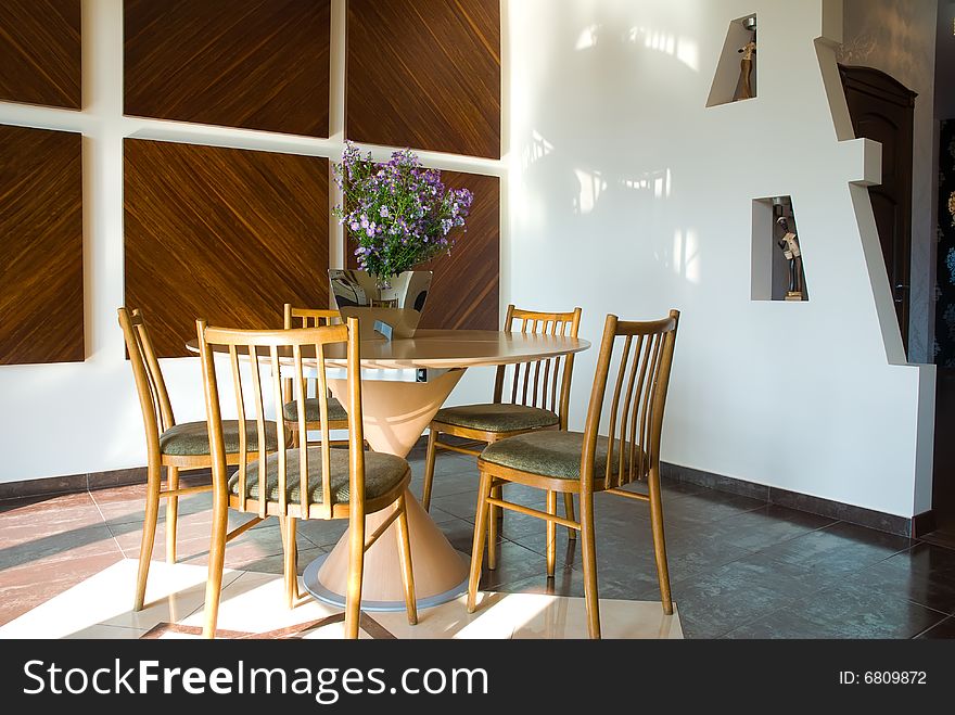 Modern kitchen at rich house