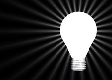 Glowing Lightbulb Royalty Free Stock Photos Glowing Lightbulb Royalty Free Stock Photos