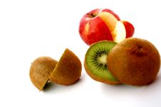Apple And Kiwi Stock Photo Apple And Kiwi Stock Photo