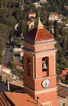 Clock And Bell In Tower Royalty Free Stock Photo Clock And Bell In Tower Royalty Free Stock Photo