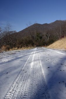Snow Tracks Stock Photos