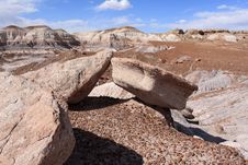 Landscape  At Petrified Forest National Park Royalty Free Stock Photos