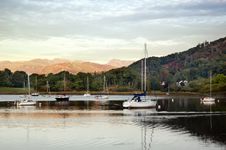 Sailboats On The Scottish Lake Stock Photo Sailboats On The Scottish Lake Stock Photo