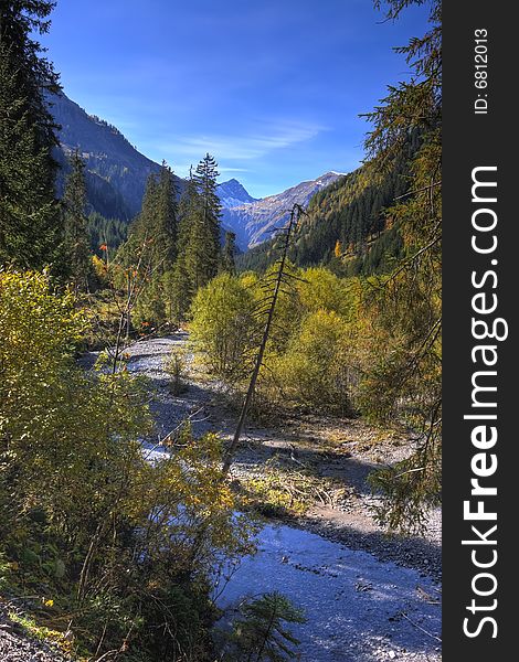 Alpine scenary in Austria during Autumn. Alpine scenary in Austria during Autumn