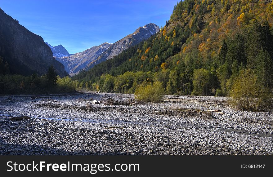 Standing on a river in Tirol, Austria. Standing on a river in Tirol, Austria.