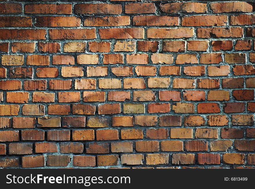 Old wall from blocks usable as background